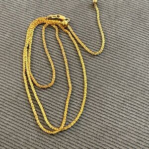 22K Dipped Adjustable Gold Necklace
